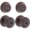 Kwikset SmartKey Security Cove Venetian Bronze Deadbolt and Entry Door Knob KW1 2-3/4 in. 96900-421 - alternate 2
